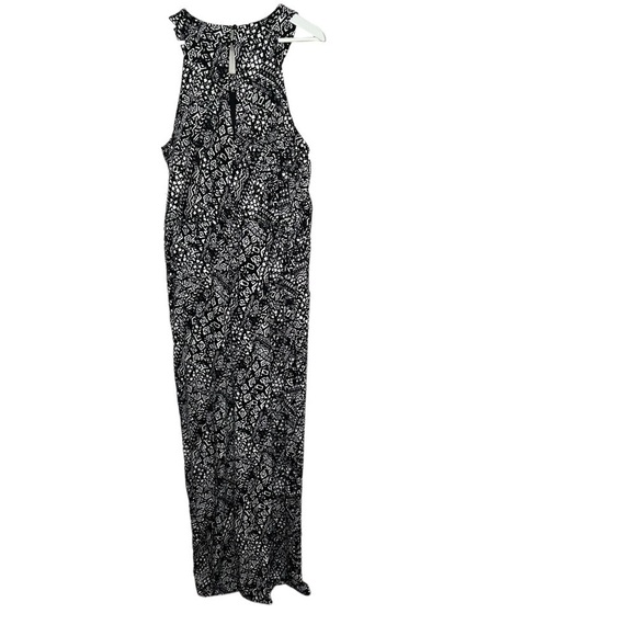 New Emma & Michelle  Women’s Romper Jumpsuit Size XL Black White Pattern BNWT - Picture 5 of 7
